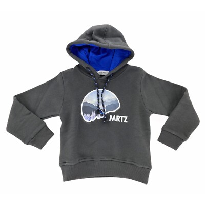 B07 felpa bimbo BOY MANUEL RITZ green cotton hoodie plush sweatshirt kids
