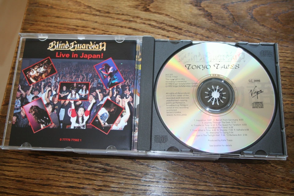 BLIND GUARDIAN-" TOKYO TALES" CD 1994 - Bild 2 von 3
