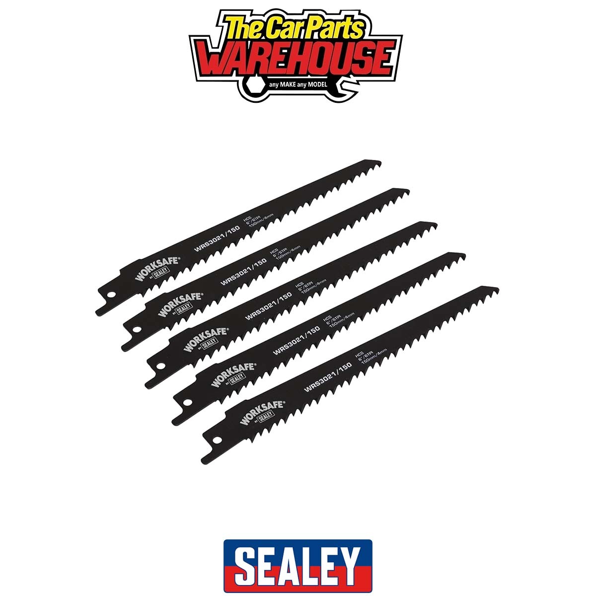 Sealey WRS3021-150 Reciprocating Saw Blade 150mm 6tpi - Pack of 5