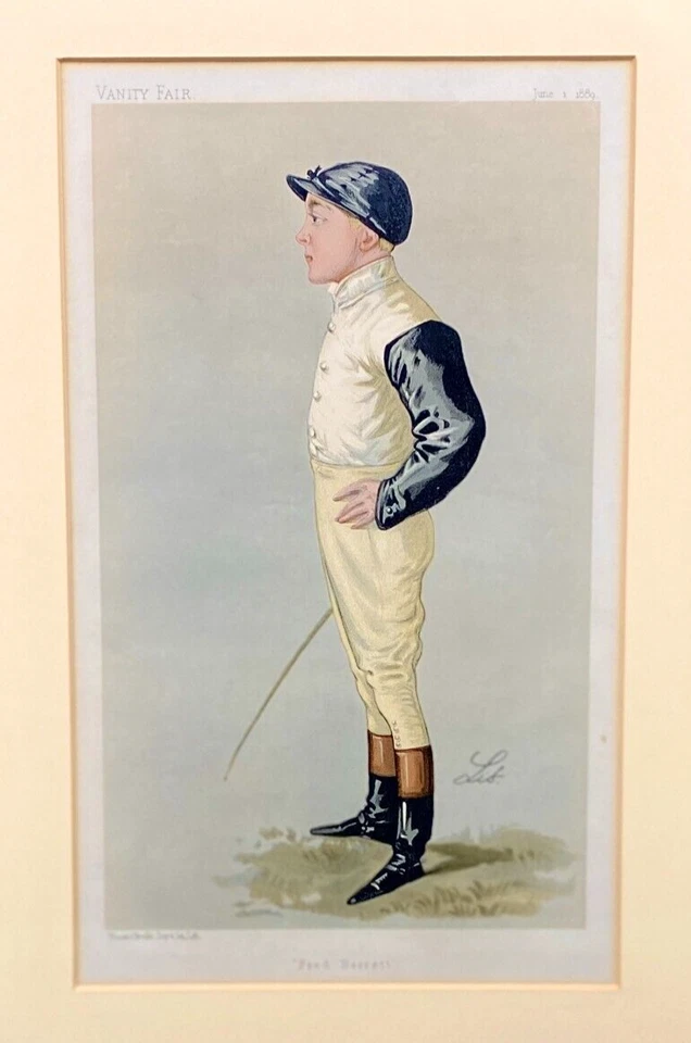 Jockey Druck Fred Barrett Original Vanity Fair von Lib 1889  - Bild 3 von 4