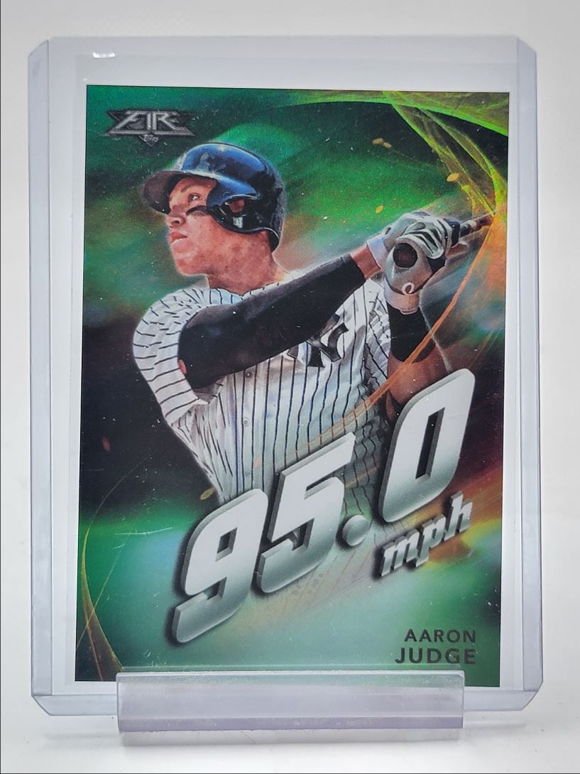 AARON JUDGE 2019 TOPPS FIRE MAXIMUM VELOCITY 95.0 MPH YANKEES #MV-4 Q1880