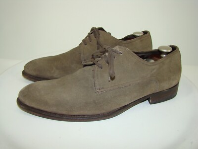 MINELLI MENS SUEDE LACE UP OXFORD SHOES GRAY SIZE 45 EU / 13 US   C117