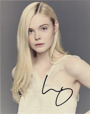 Elle Fanning Sexy Autographed Signed 8x10 Photo COA E4A