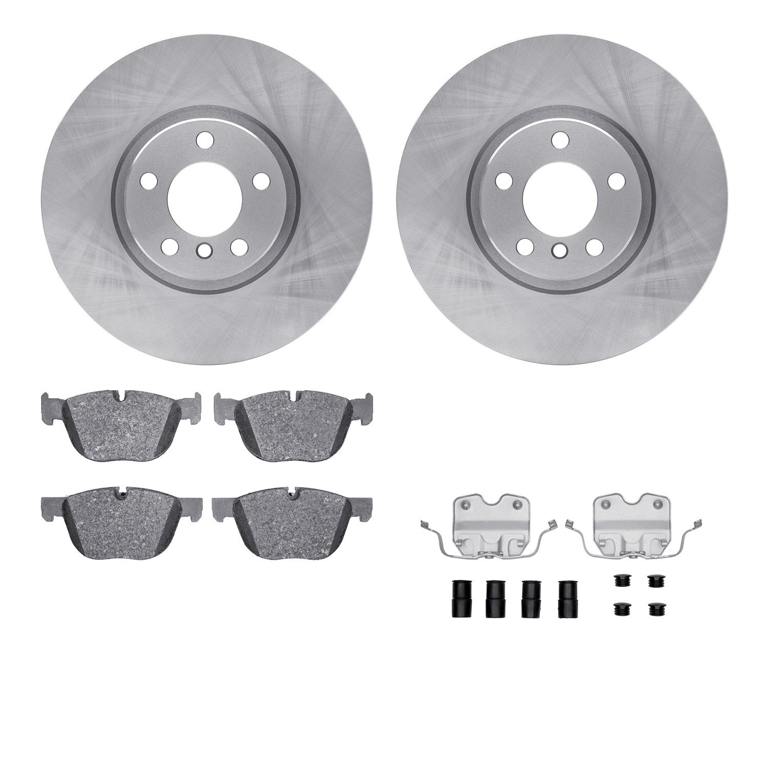 For BMW X5 07-18 R1 Concepts eLINE Series Front Brake Kit w Ceramic Pads