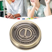 Fidget Slider Edc Coin Toy Fidget Clicker Haptic Coin Office Fidget Desk Toy