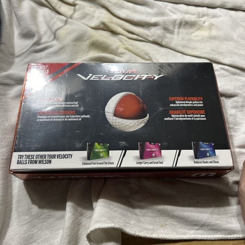 Wilson Tour Velocity 15 Pack Golf Balls White Soft 70 Long Distance Low Compress - Picture 3 of 3