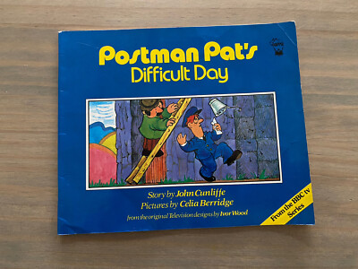 1985 '' Postman Pat's Difficult Day '' book Pat & Jess cat BBC TV children's story
