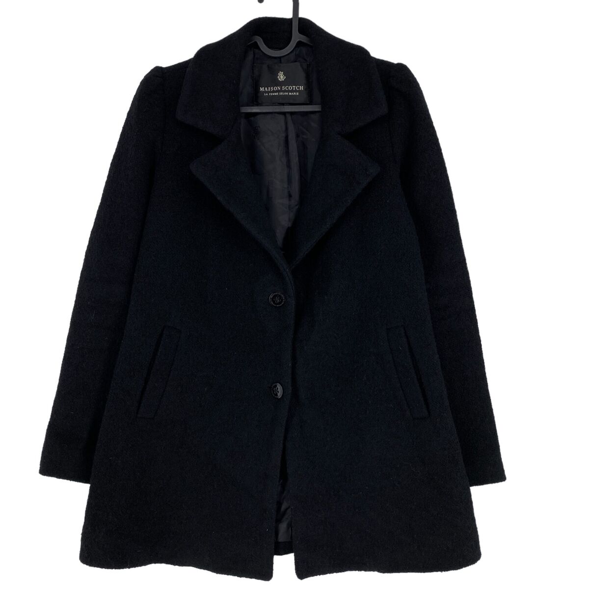 MAISON SCOTCH Black Wool Blend Over Coat Jacket Size M | eBay MAISON SCOTCH Black Wool Blend Over Coat Jacket Size M | eBay