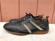 EUC COLE HAAN MEN'S LACE UP MOC SNEAKER SHOES BROWN LEATHER US 9M 178 MSRP