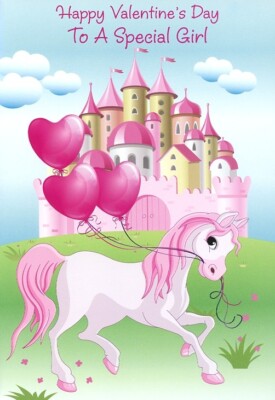 Happy Valentine's Day To A Special Girl - Valentine's Greeting Card - 22376