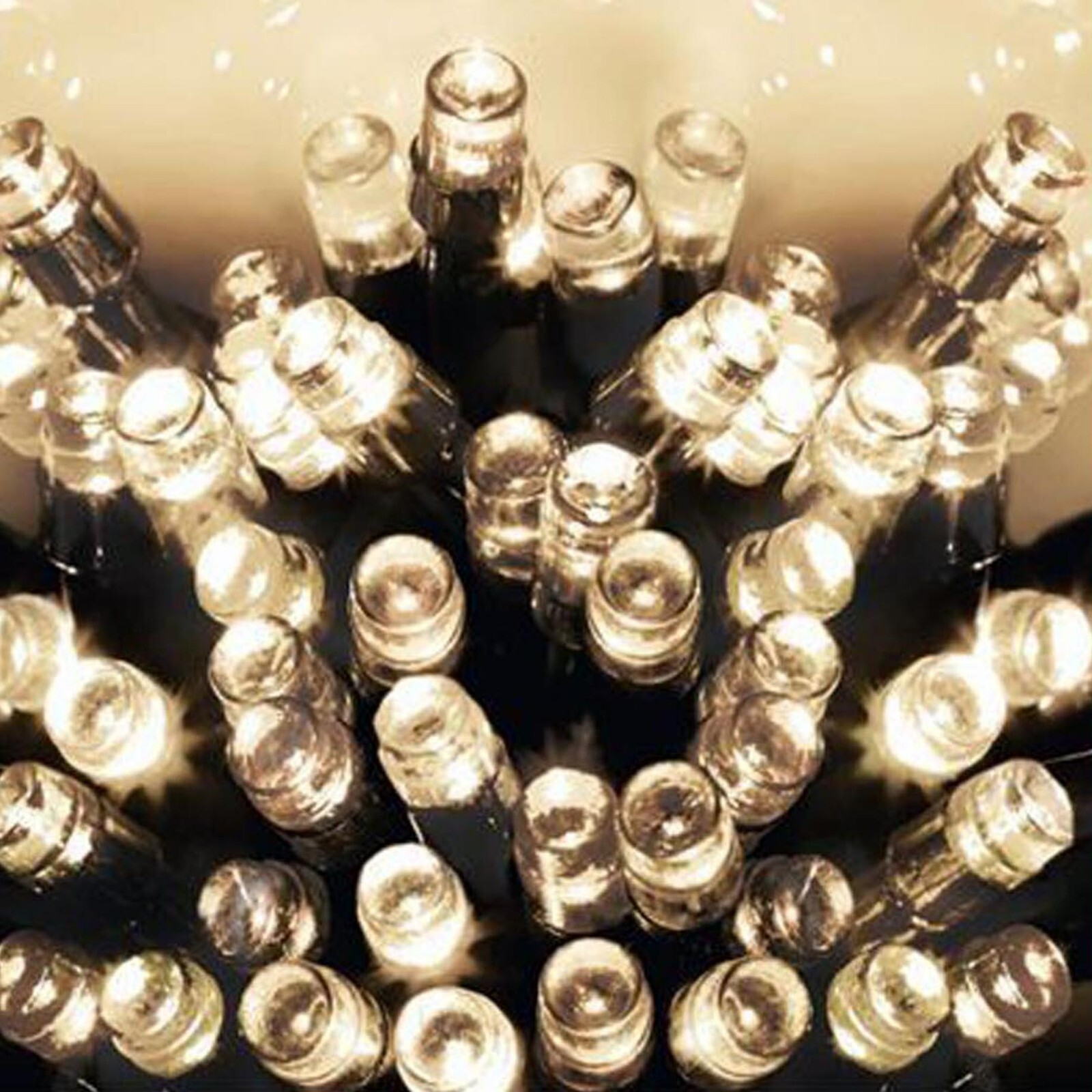 50 Warm White LED Christmas Tree Lights Battery Operated with Timer eBay