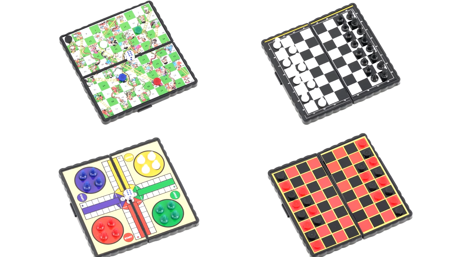 Jogo de tabuleiro Magnetic Snakes and Ladders - 9,6 polegadas