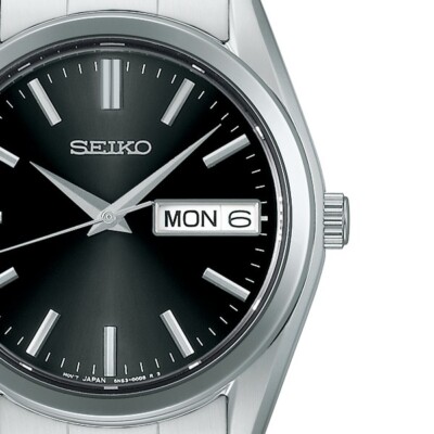 時計 sbth011 Seiko Selection S SBTH011 Men's Watch Quartz Day Date Black 2024