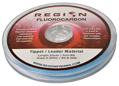 50YD Fluorocarbon Leader / Tippet Ultra Clear Fishing Line - Select