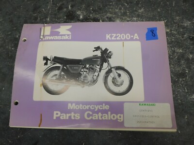 Kawasaki kZ200-A Motorcycle Parts Catalog Manual # 8 2014 | eBay Kawasaki Z200A カタログ・マニュアル