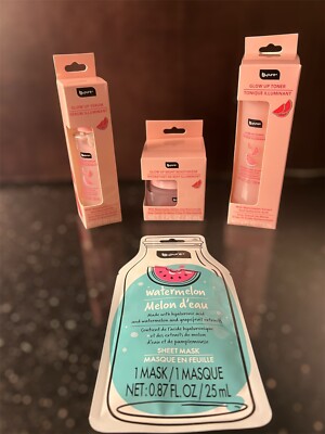 B.Pure Watermelon Glow Up Recipe Mask Toner Serum Moisturizer Set B.Pure NIB