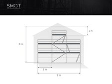 8x9m scaffolding gable scaffolding Alu-scaff 73 scaffolding