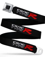 HONDA CIVIC Type R Adjustable Seatbelt BELT Buckle Belt Licensed  (24”-38”)