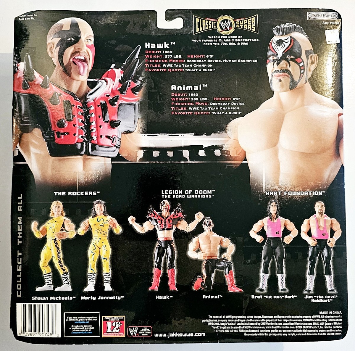 WWE CLASSIC SUPERSTARS LEGION OF DOOM ROAD WARRIORS ANIMAL WWE CLASSIC SUPERSTARS LEGION OF DOOM ROAD WARRIORS ANIMAL