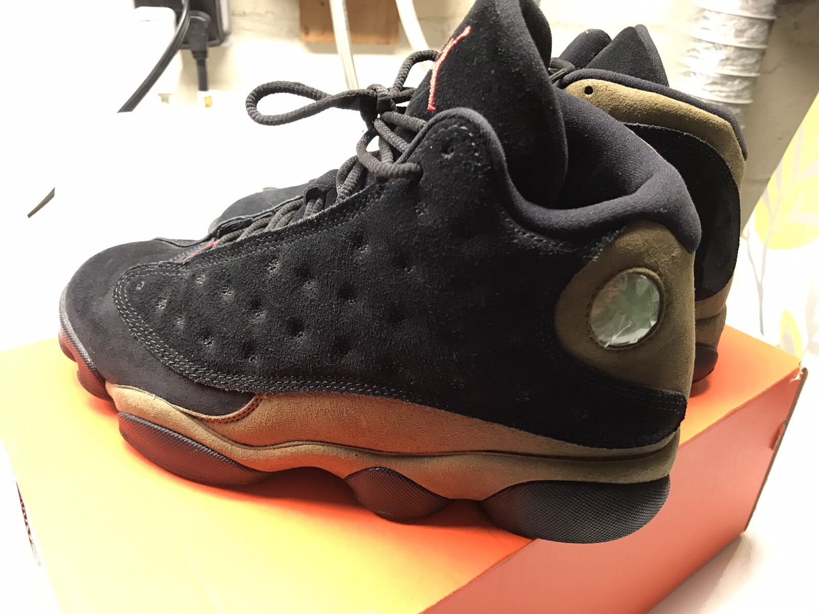 jordan 13s olive