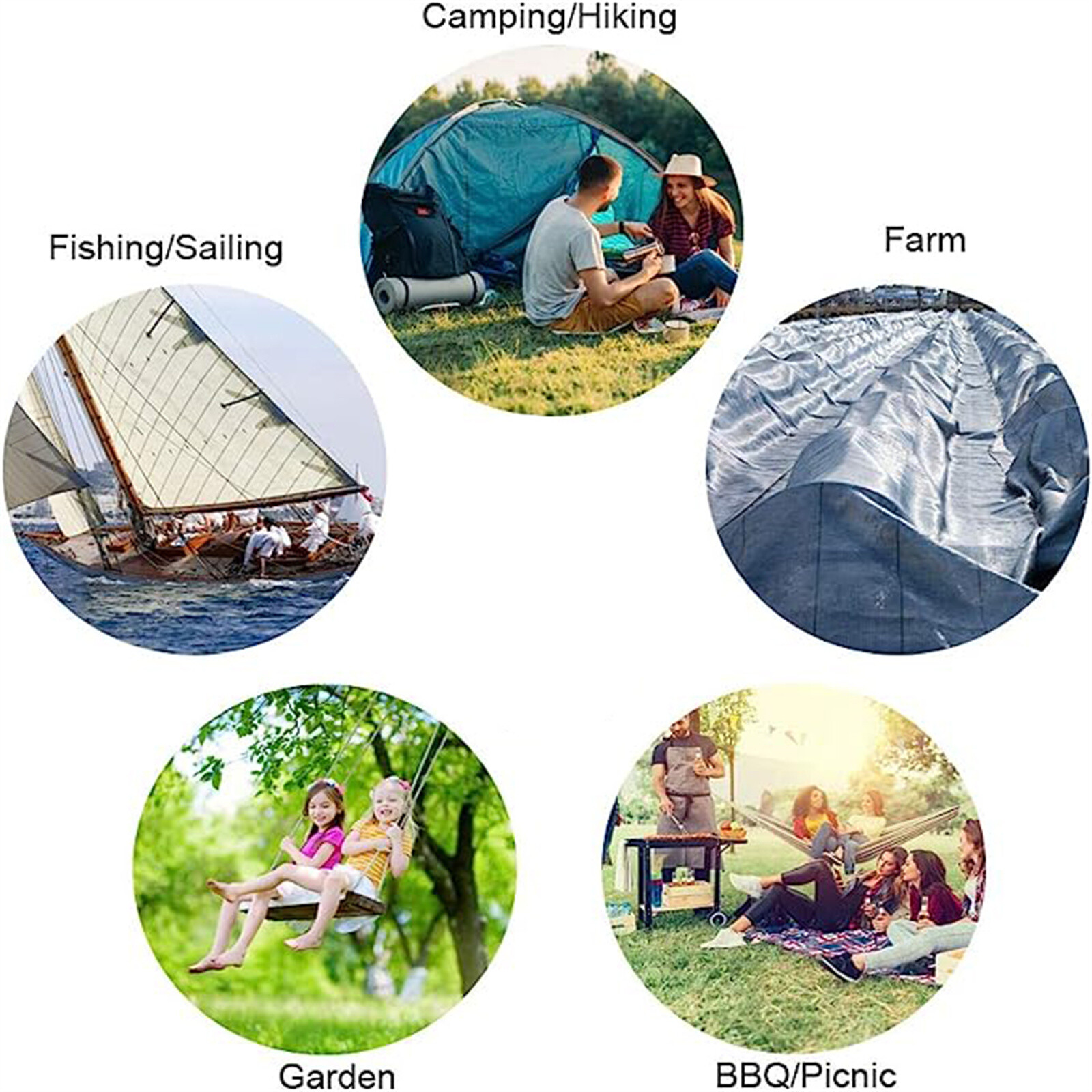 12PCS Caravan Privacy Screen Tie Down Kit Bungee Cords with Hook Pack