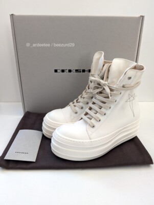 靴 Rick owens drk shdw double bumper 41.5 RICK OWENS DRKSHDW OG PENTAGRAM DOUBLE BUMPER RAMONES SS20