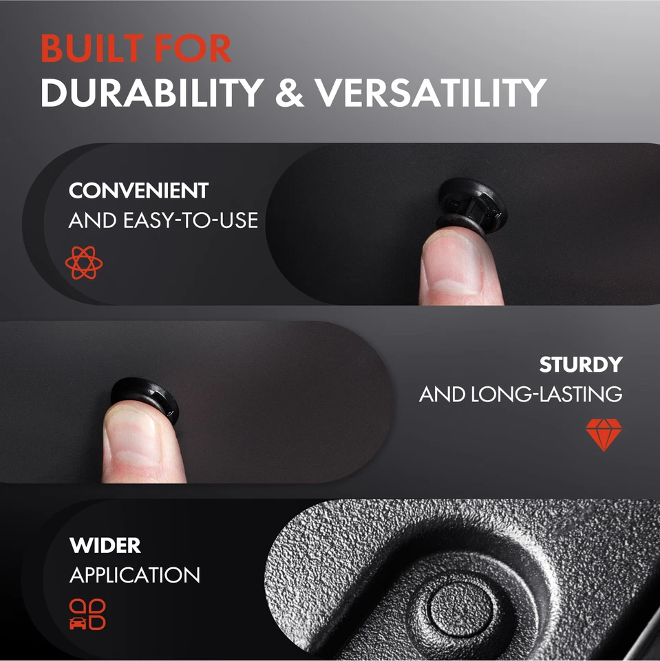 30 piezas clips de retención de protector de parachoques de nailon de 7,94 mm de una sola cabeza para GM Chevy Foto 4 de 4