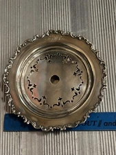 Whiting Louis XV sterling silver butter dish 6.5” 120dwt