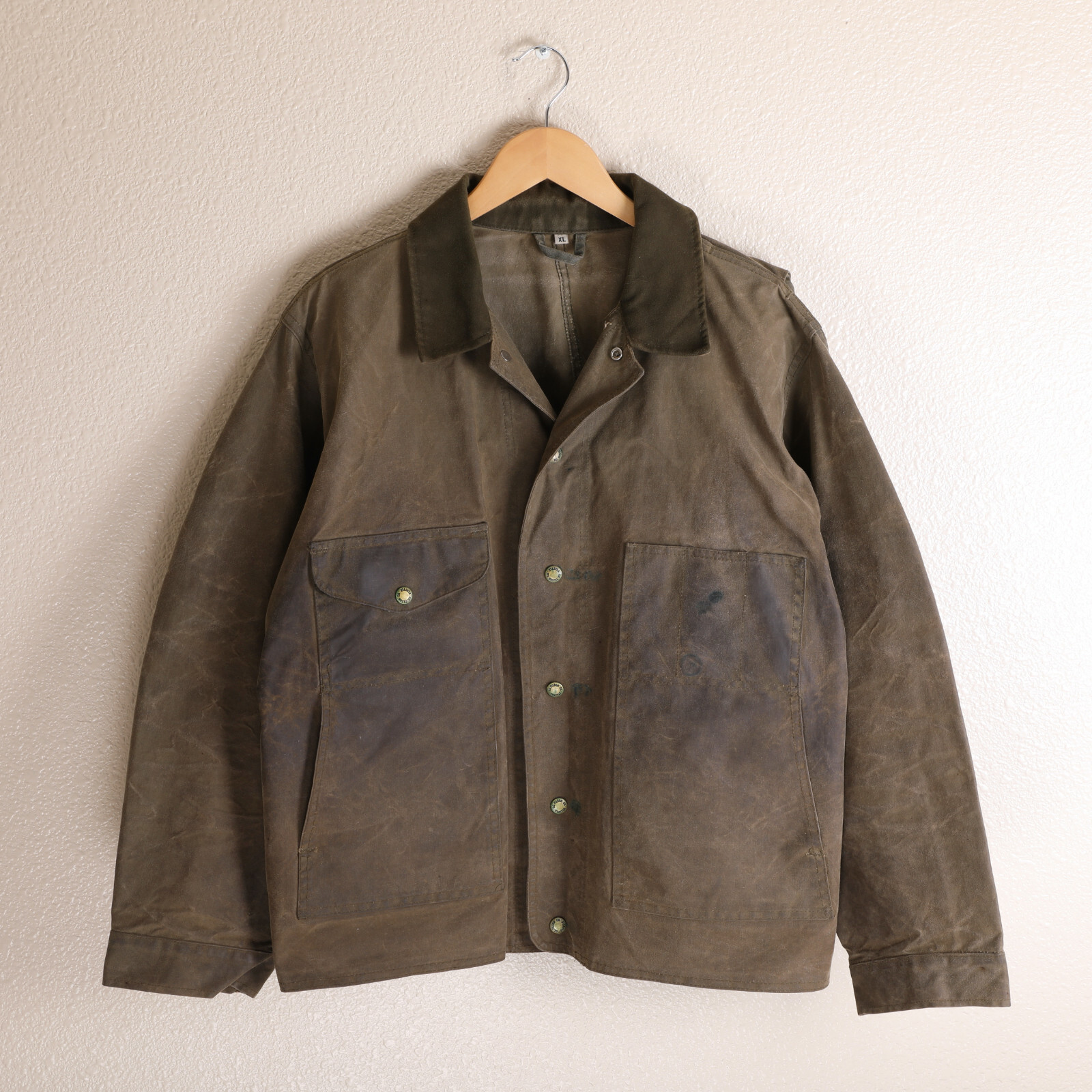 Vintage Filson Moleskin Trimed Tin Cloth Jacket Size … Gem