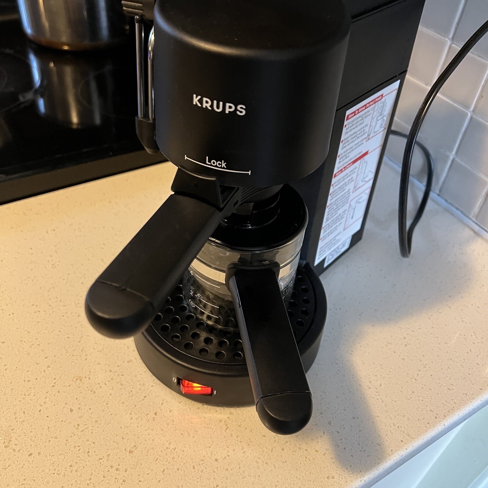 Krups Mini 4-Cup Espresso Cappuccino Maker Frother  871 New!