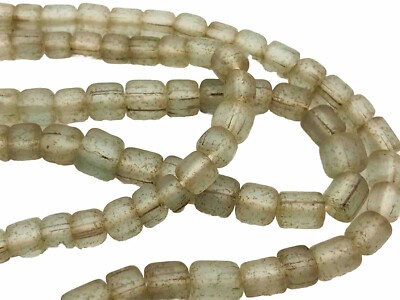 Vintage Translucent Trade Glass Tile Beads