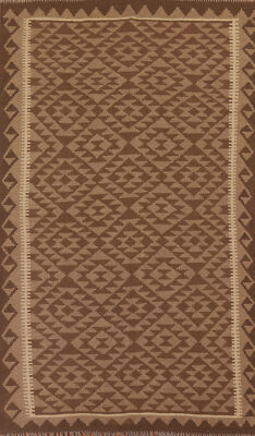 Kilim Kelim Handmade Rugs Flatweave Vibrant Geometric Wool Carpet 5x8 ft
