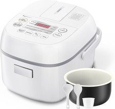 Mini Rice Cooker, 3 Cups Uncooked Small Rice Cooker, Steamer & Warmer, with Fuzz