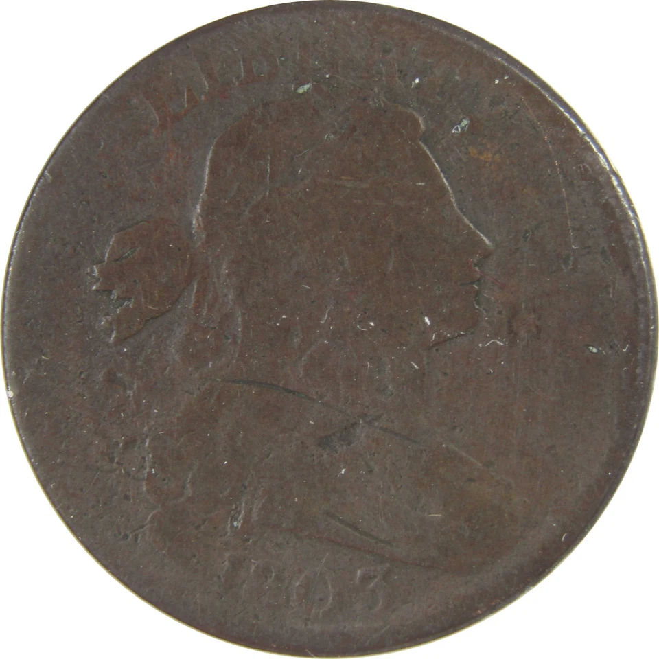 1803 Small Date and Fraction Draped Bust Cent G 6 Details SKU:CPC1194 - Image 3 of 4