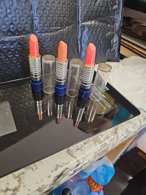 . Lipstick Avon Color Creme Moisture Raspberry Frost/ Coral/Misty Carnation NOSW