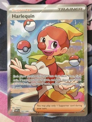 Harlekin 163/086 White Flare Ultra Rare Pokemon Karte NM-Mint Pokémon TCG