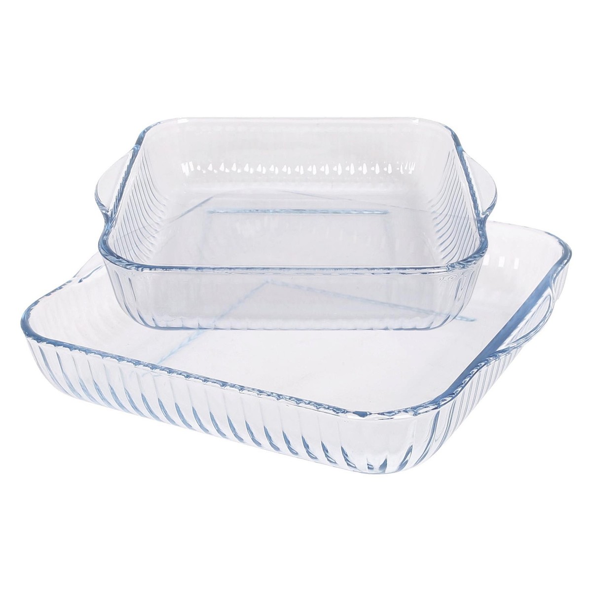 Optical Square Glass Oven Dish Baking Roasting Casserole Tray