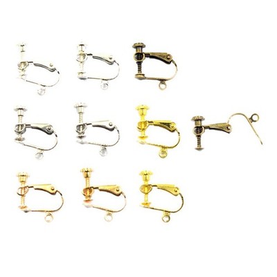 10 Stück Clip-On-Ohrring-Konverter Mit Easy Open Loop Für DIY-Ohrringe 12 Mm