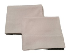 Set of 2 Grey Flannel PillowCases 20 X 30 Standard/ Queen