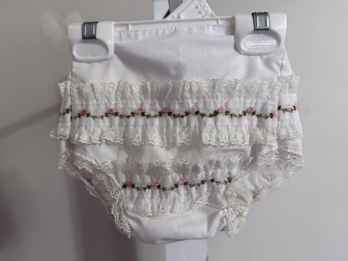 Vintage Alexis “Handi Panti” Lace Diaper Cover - Size 6-9 Months