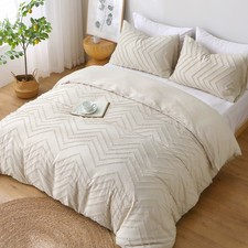 Tufted Duvet Cover Set King Size Hypoallergenic Quilt Covers Double Bedding Sets