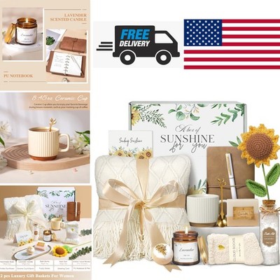 Get Well Soon Gift Basket for Women with Relaxing Lavender Spa Essentials