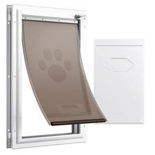 Vevor Extra-Large Pet Door, Aluminum Frame, Metal Locking Panel, All-Weather