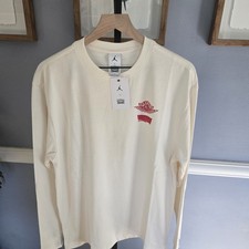 Jordan x Levi's Long-Sleeve Tee White Graphic Print Nike Air Jordan - Size M
