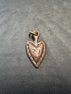 Vintage Messing Om Anhänger, doppelseitiges buddhistisches Mantra Amulett, Ne...