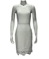 Guess Crochet Lace Sleeveless Lined Strappy Dress White Women’s Size 2 Boho