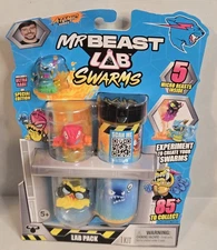 ATOMIC SERIES Mr. Beast Lab Swarms 5 MiCRO BEASTS Lab Pack Figures NEW....