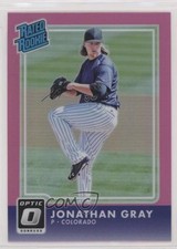 2016 Panini Donruss Optic Rated Rookies Pink Jon Gray Jonathan Gray #48 11pj