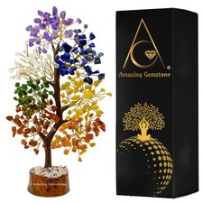Bonsai Tree Natural Crystal Gemstone Handmade Home Office Table Decor Gift Ideas