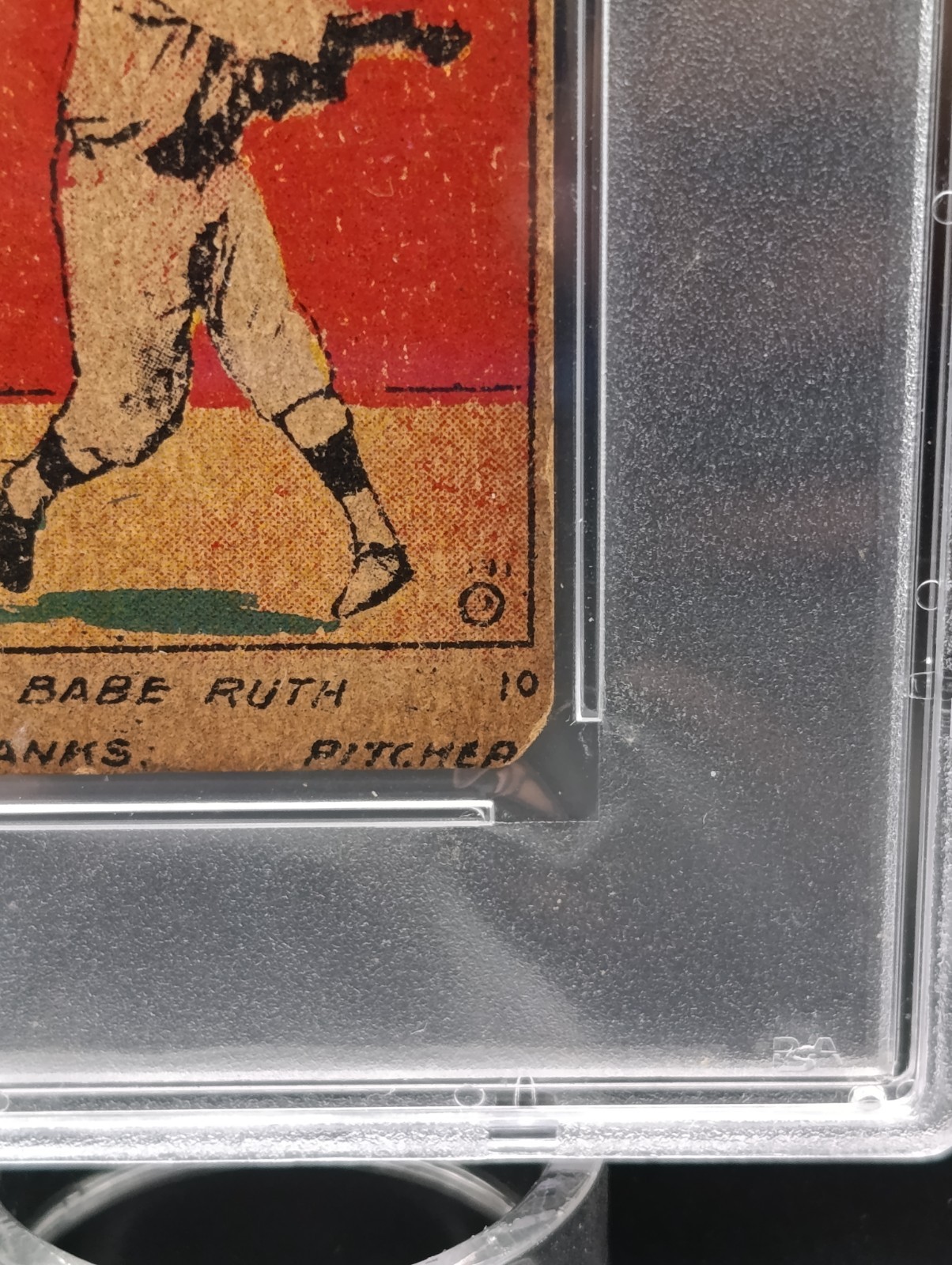 1921 W516 - 2 - 2 BABE RUTH #10 (Pitcher) Hand-Cut  graded PSA A (AUTHENTIC) view 8